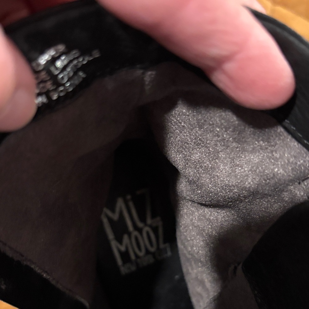 Miz Mooz Black Leather Combat Boots - Picture 4 of 4